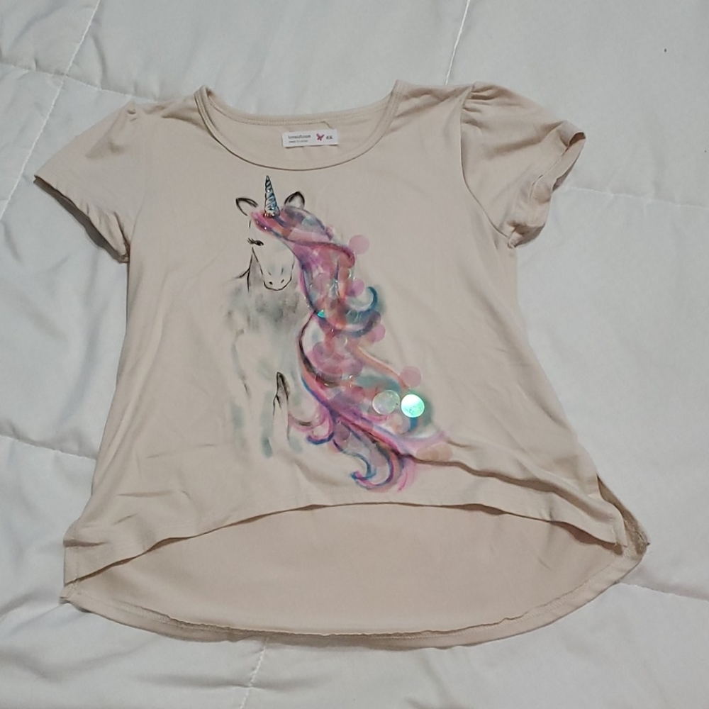 Girls 6x unicorn shirt